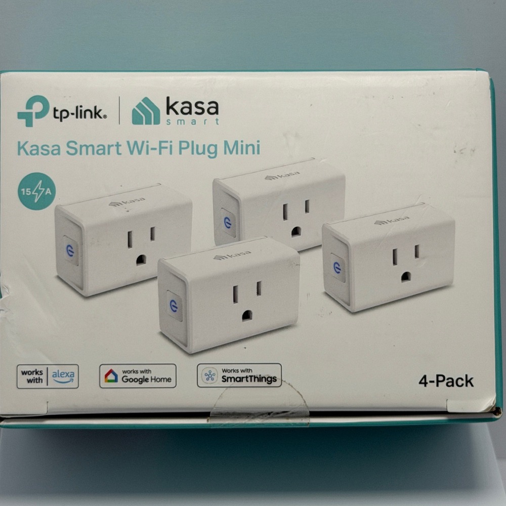 TP-Link Kasa Smart Wi-Fi Plug Mini 4-Pack EP10P4 White Alexa Google Home
